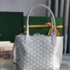Goyard Precious Metals Goyardine Mini Anjou bag white gray