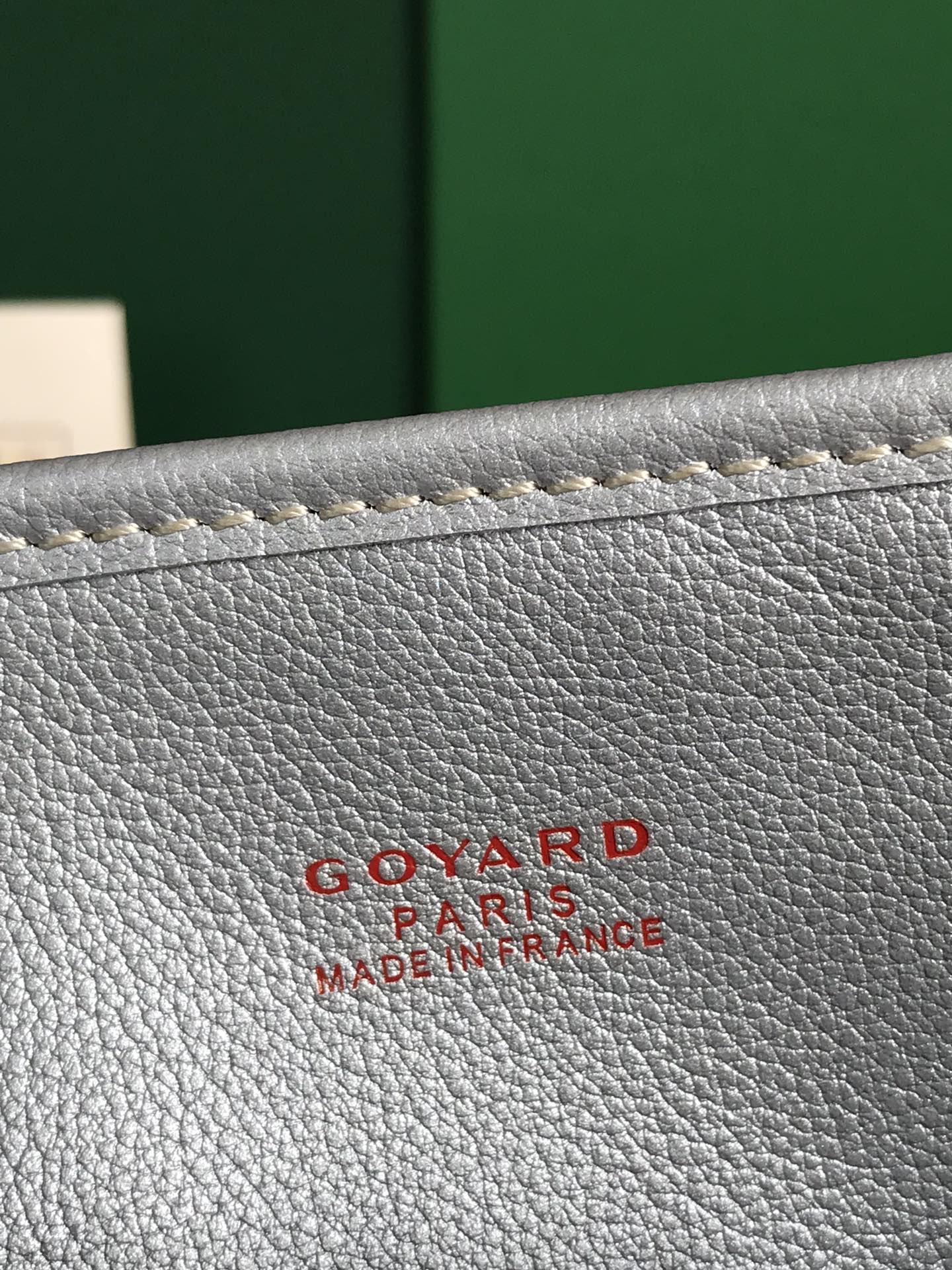 Goyard Precious Metals Goyardine Mini Anjou bag white gray