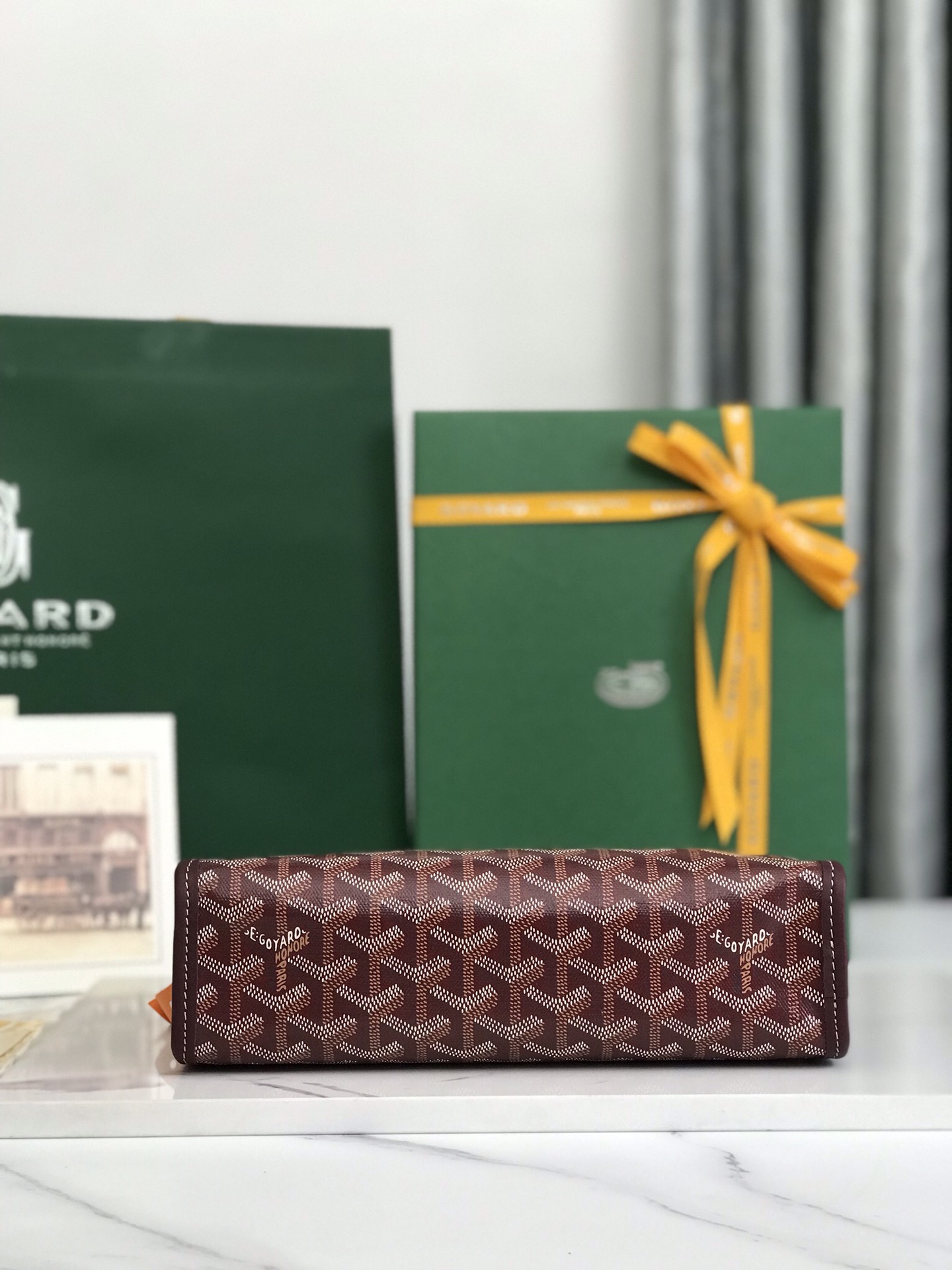 GOYARD Goyardine Jouvence Toiletry Pouch  BURGUNDY