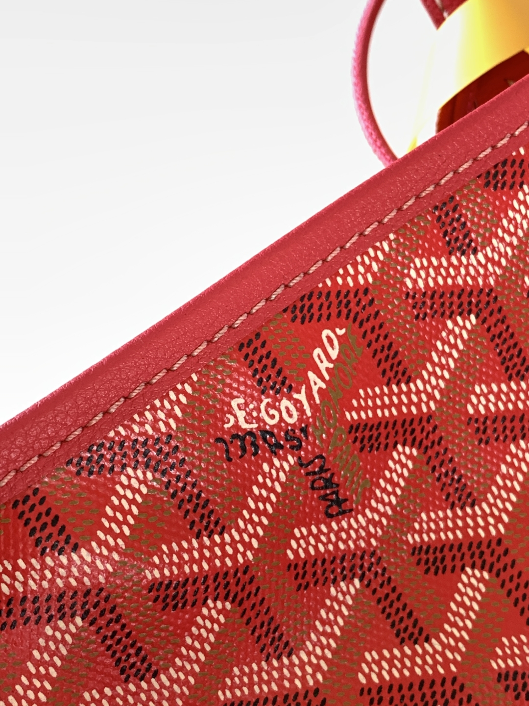 Goyard Anjou Reversible Tote Coated Canvas Mini Red ...