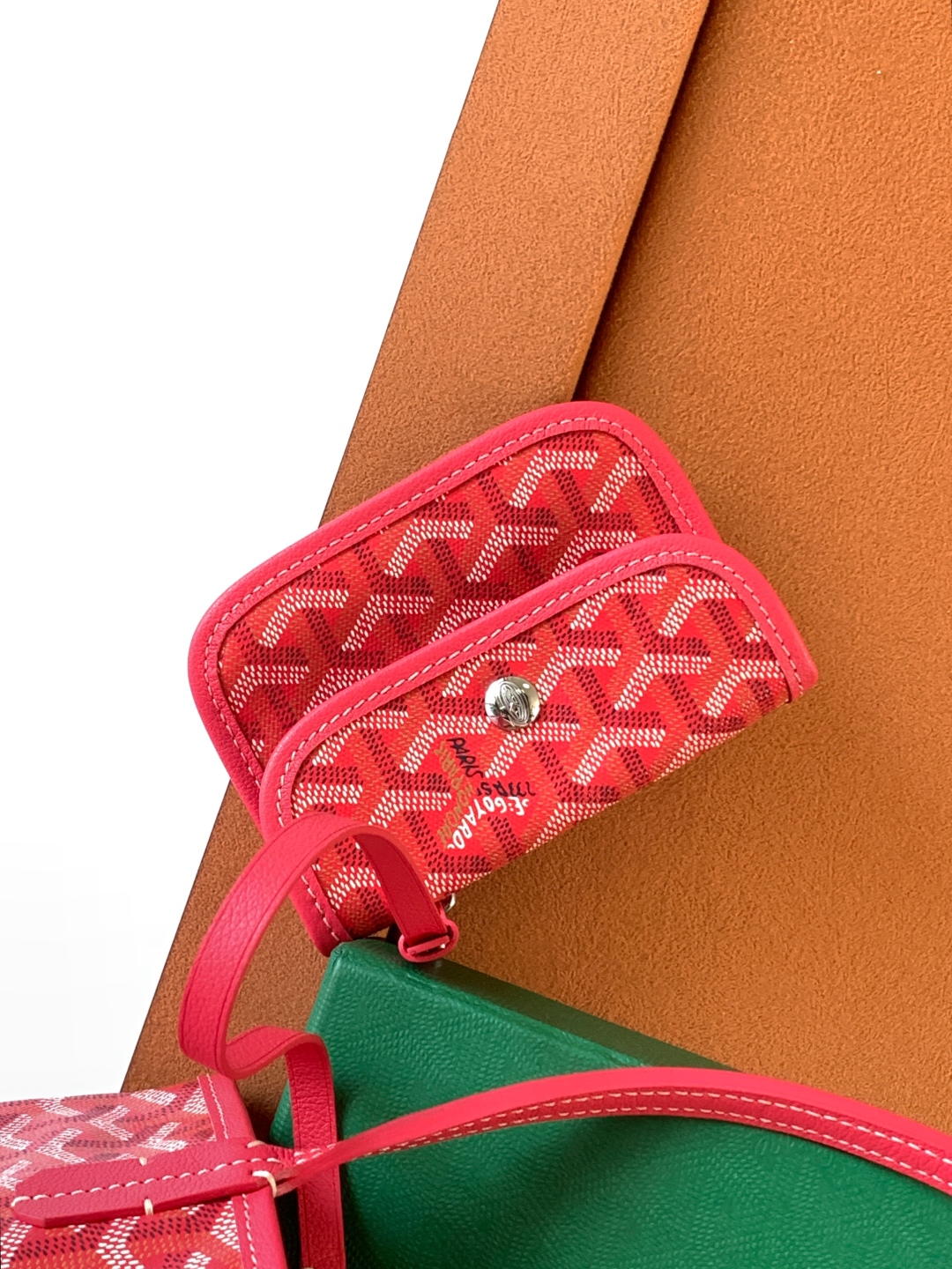 Goyard Anjou Reversible Tote Coated Canvas Mini Red ...