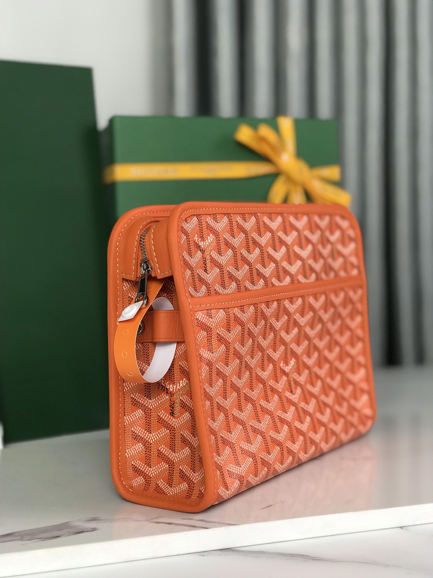 GOYARD Goyardine Jouvence Toiletry Pouch orange 1533489