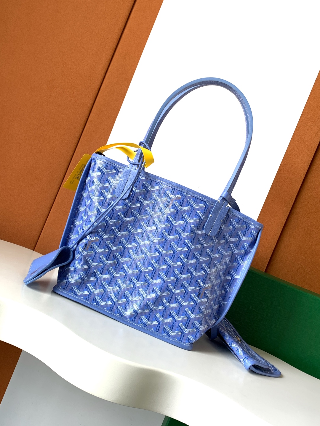 Goyard Blue Anjou Mini Tote Bag with SKU aa49842