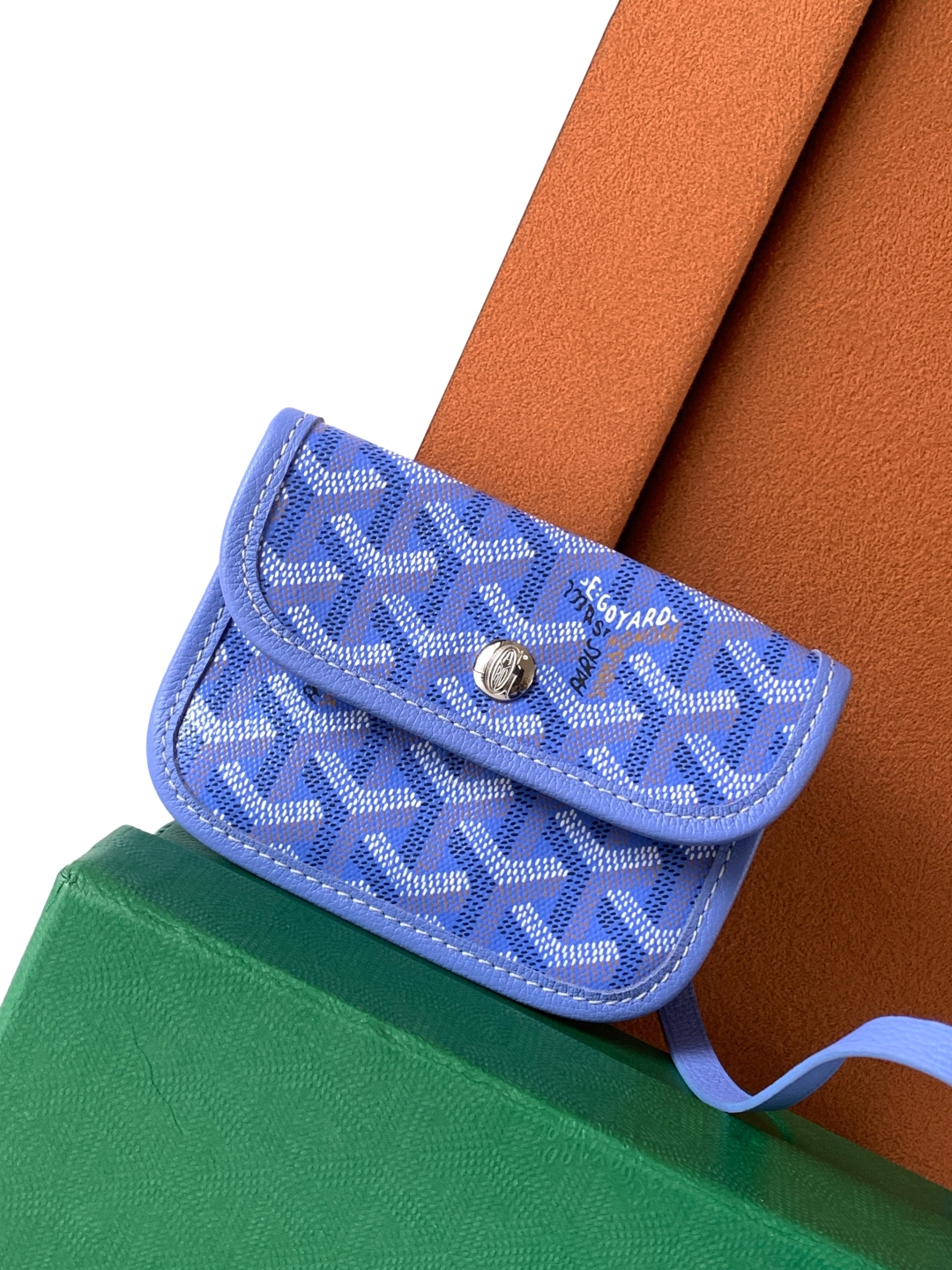 Goyard Blue Anjou Mini Tote Bag with SKU aa49842