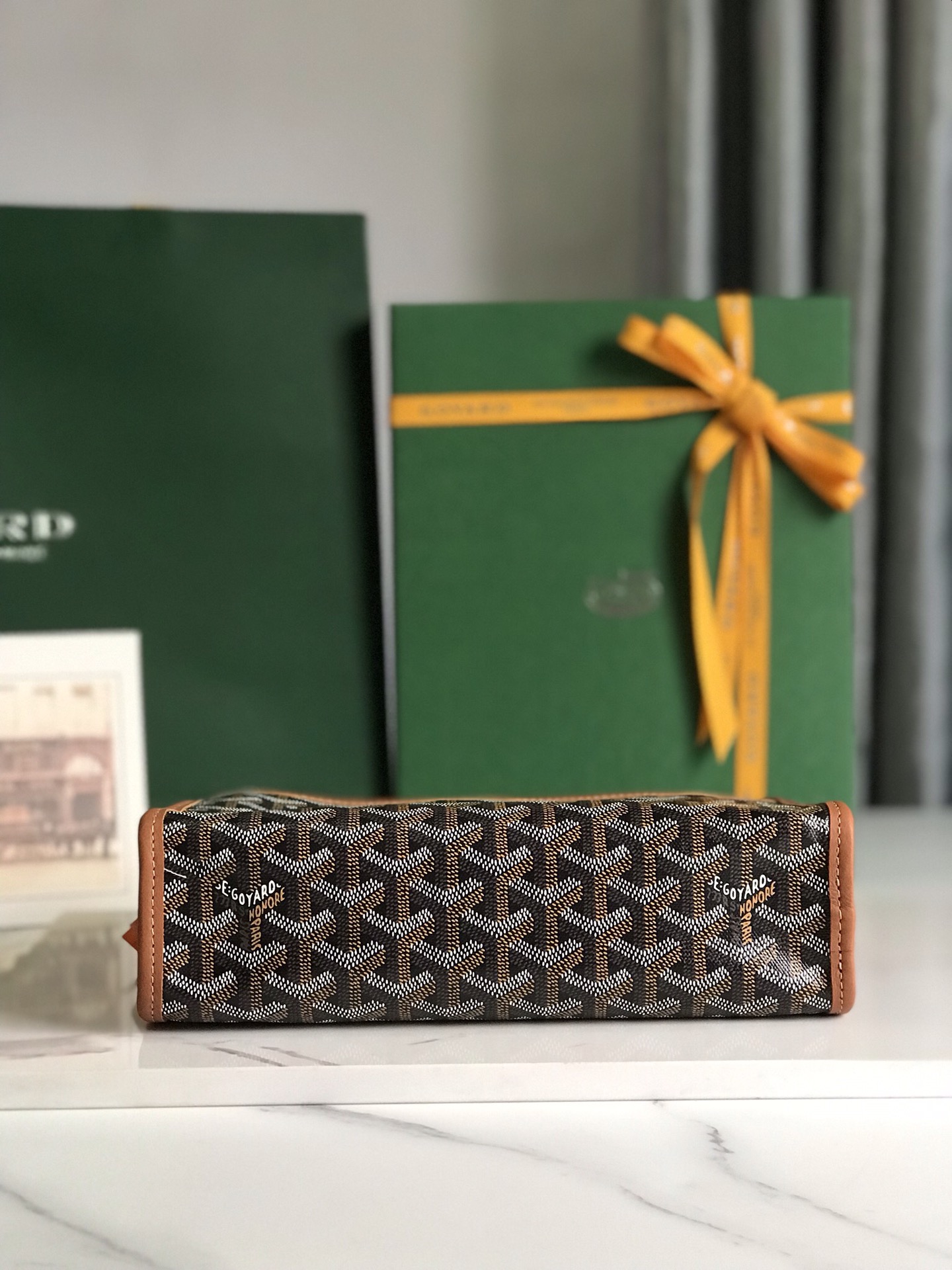 GOYARD Goyardine Jouvence Toiletry Pouch brown 1533489