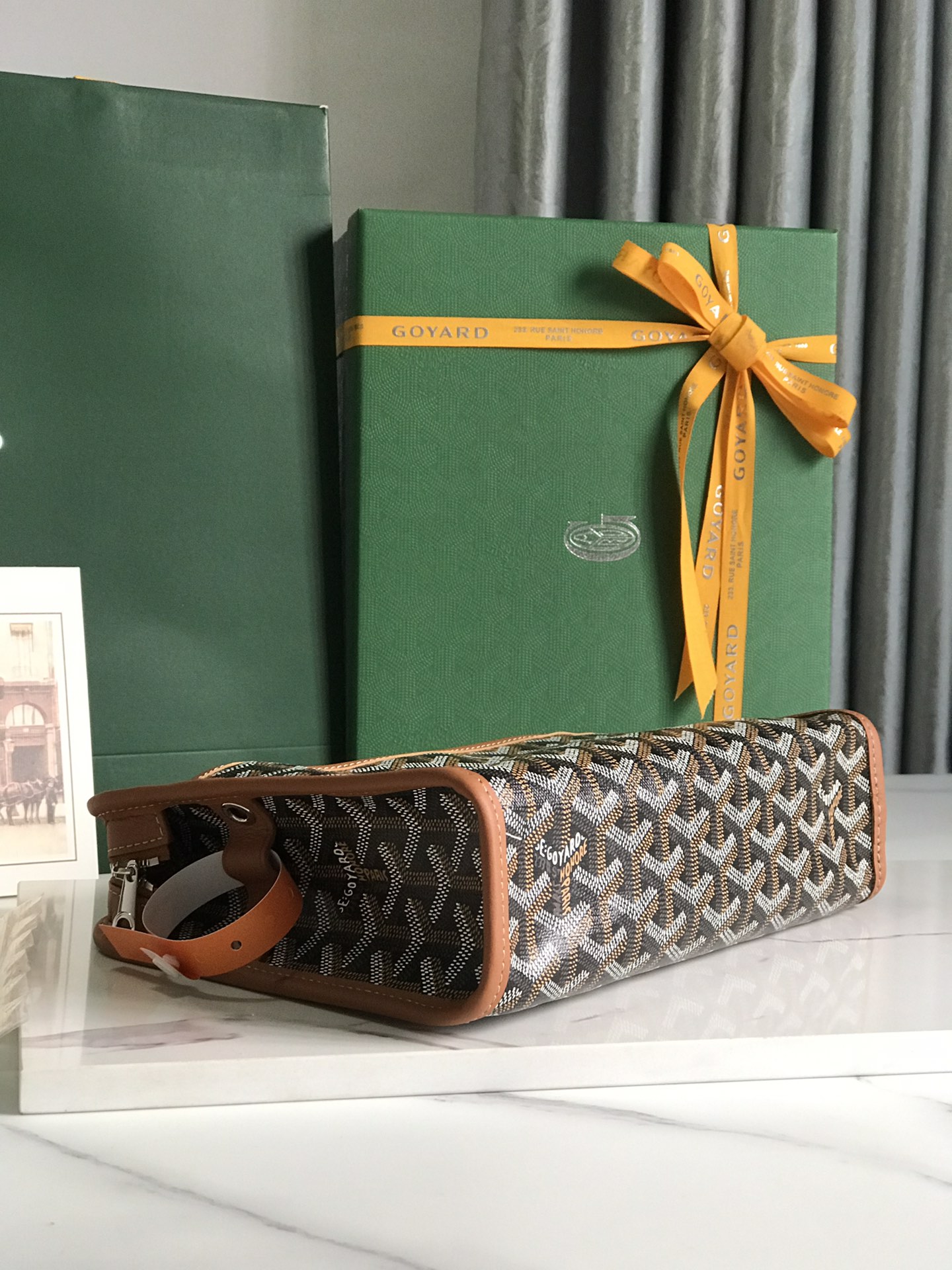 GOYARD Goyardine Jouvence Toiletry Pouch brown 1533489