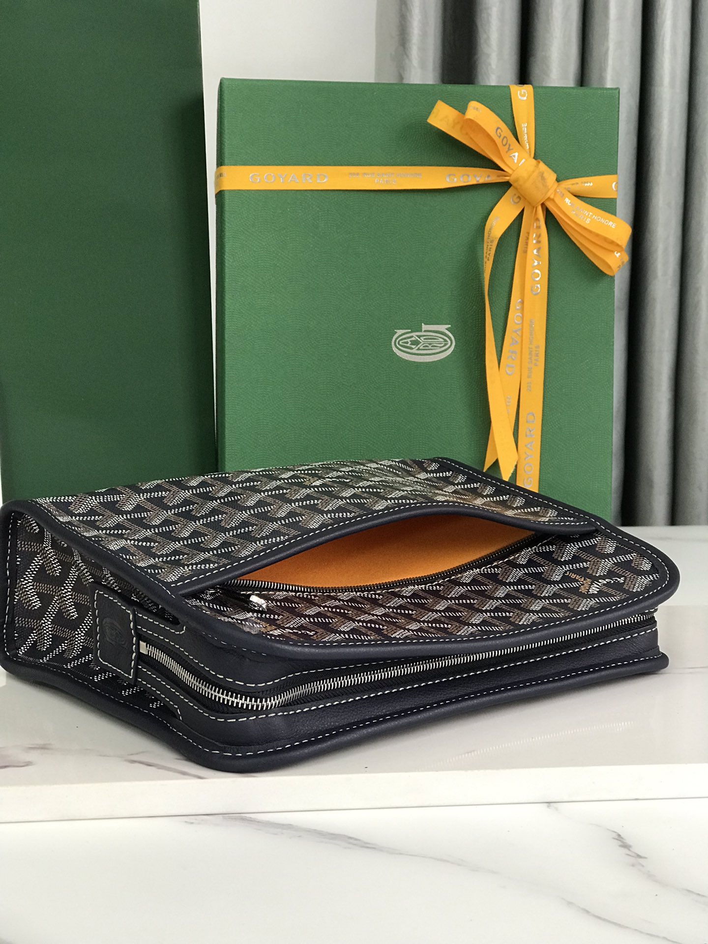 GOYARD Goyardine Jouvence Toiletry Pouch black 1533489