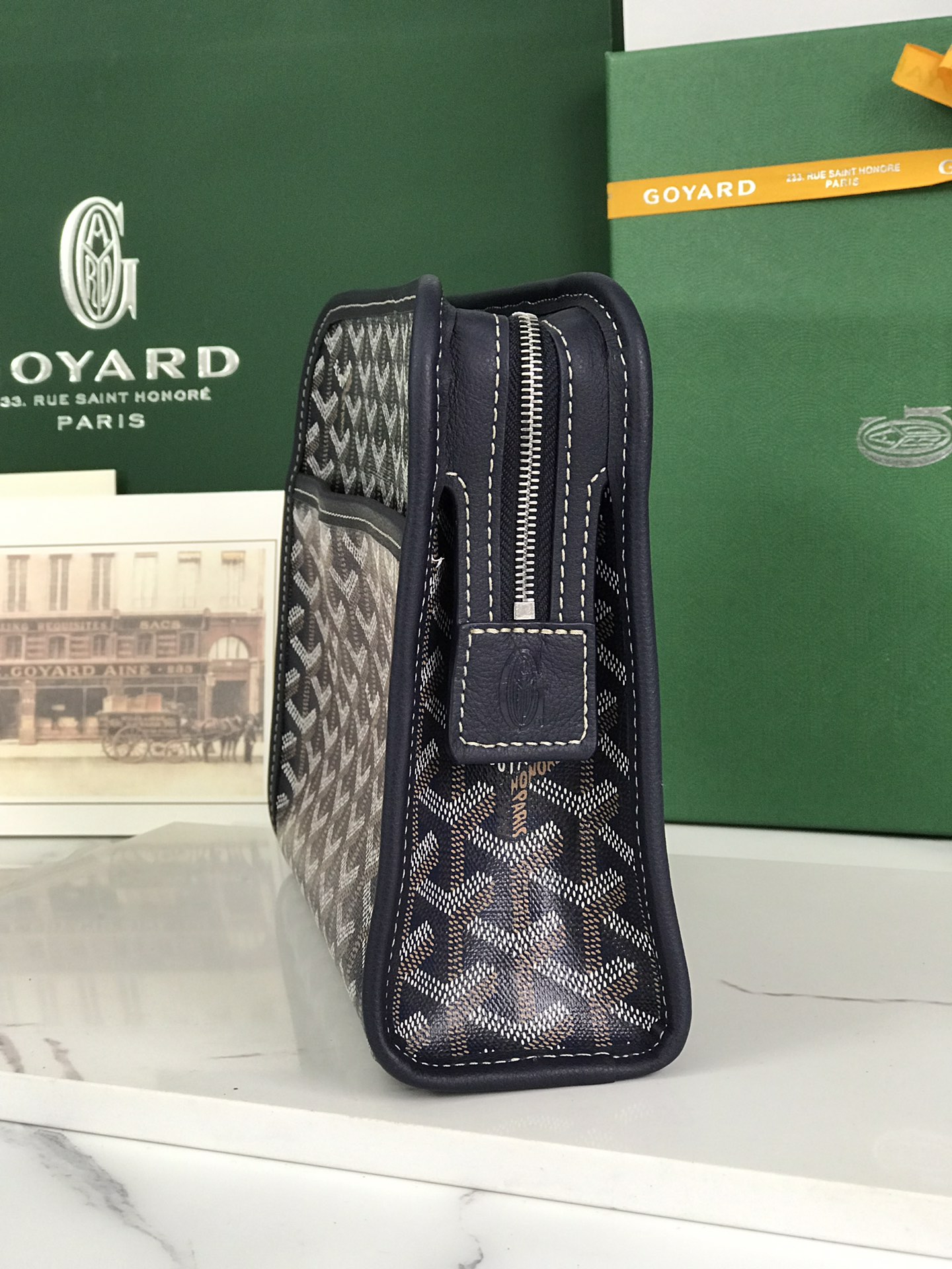 GOYARD Goyardine Jouvence Toiletry Pouch black 1533489