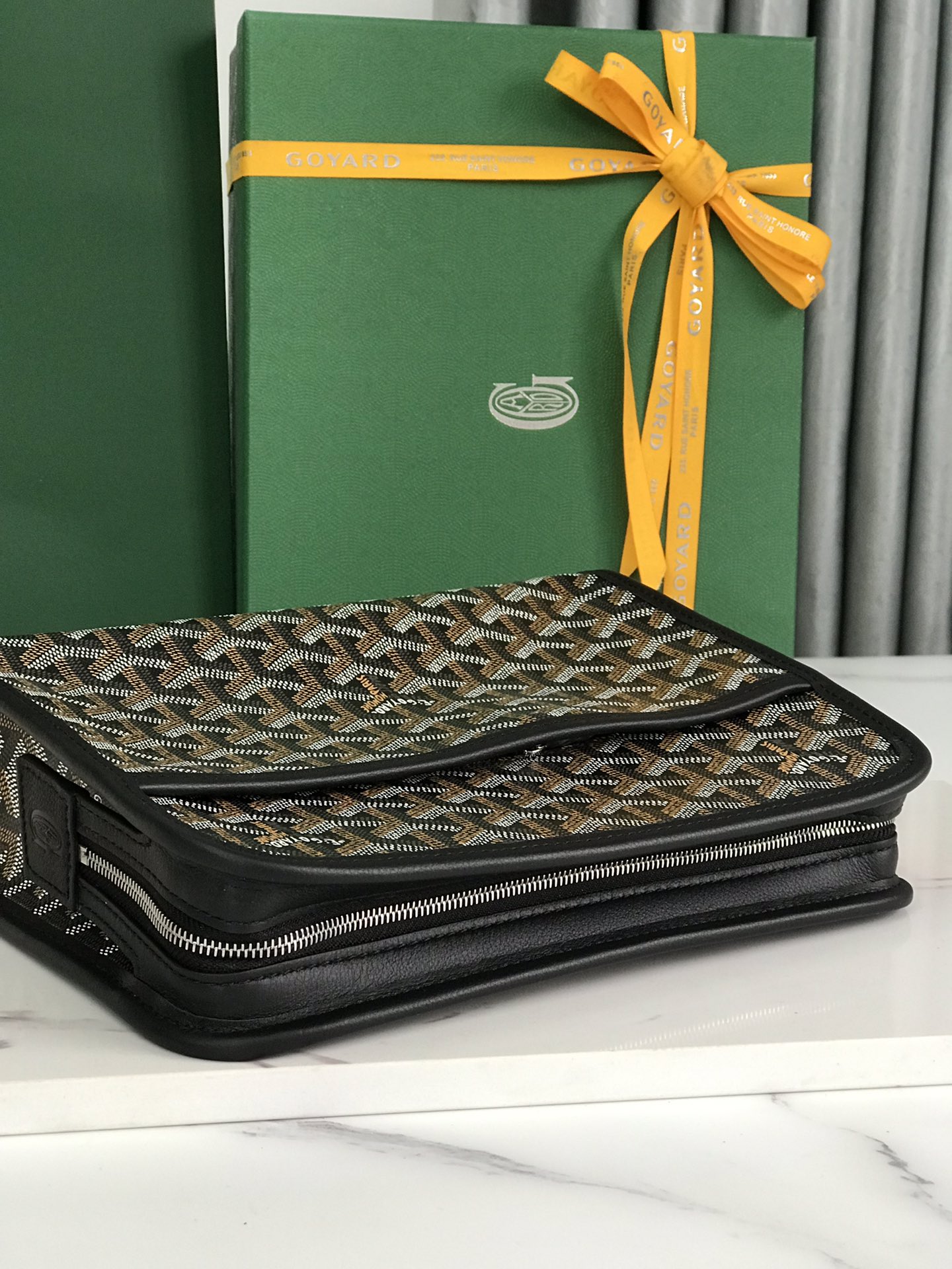 GOYARD Goyardine Jouvence Toiletry Pouch black 1533489