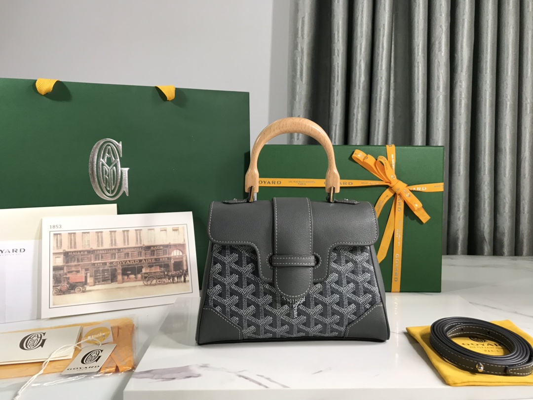 GOYARD Goyardine Mini Saigon Grey 1555141 |