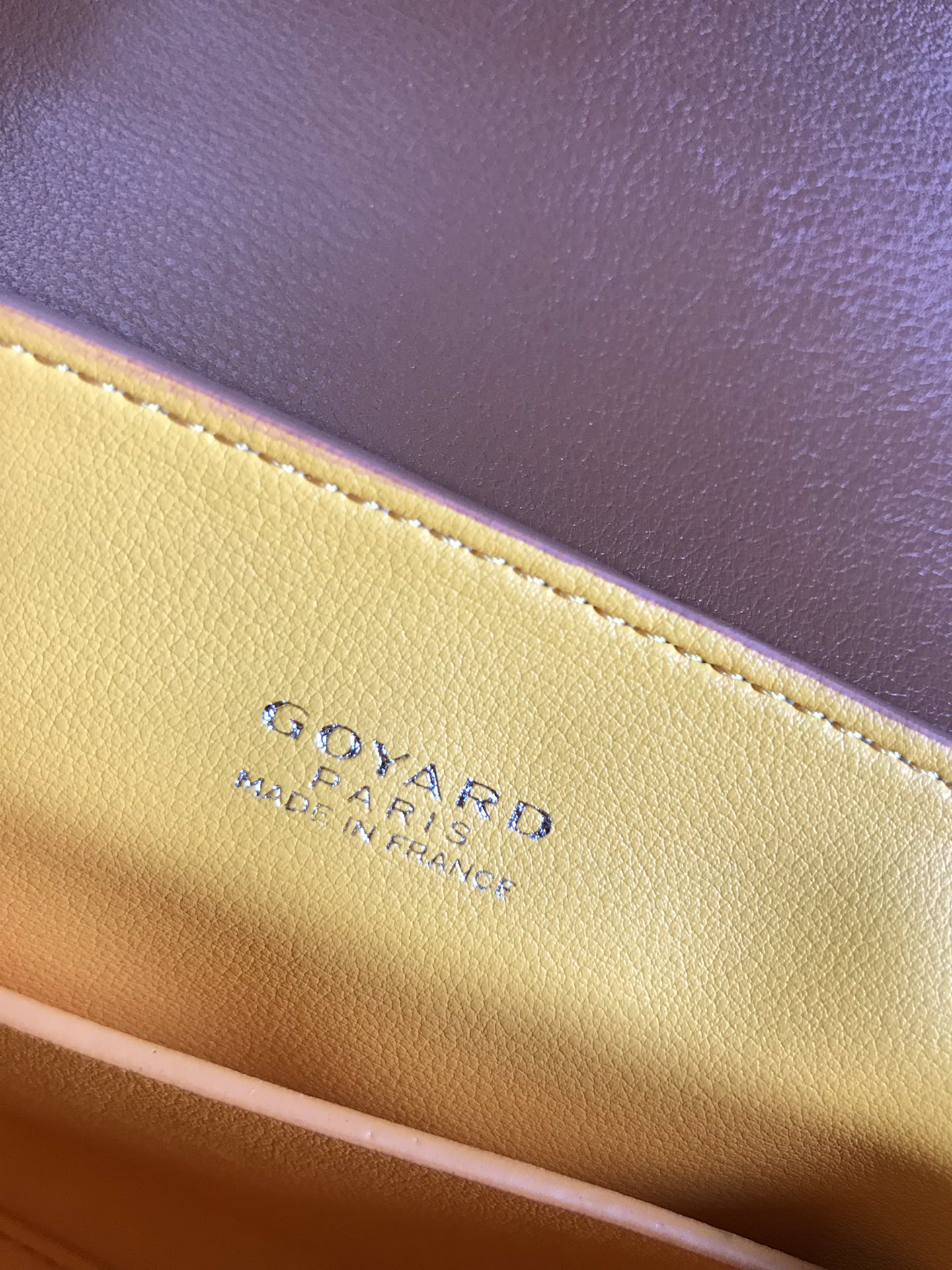 Pre-Owned Goyard Mini Saigon Top Handle Bag Coated Canvas with Leather
