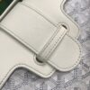 Goyard White Goyardine Coated Canvas and Leather Mini Saigo