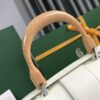 Goyard White Goyardine Coated Canvas and Leather Mini Saigo