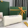 Goyard White Goyardine Coated Canvas and Leather Mini Saigo