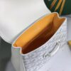 Goyard White Goyardine Coated Canvas and Leather Mini Saigo