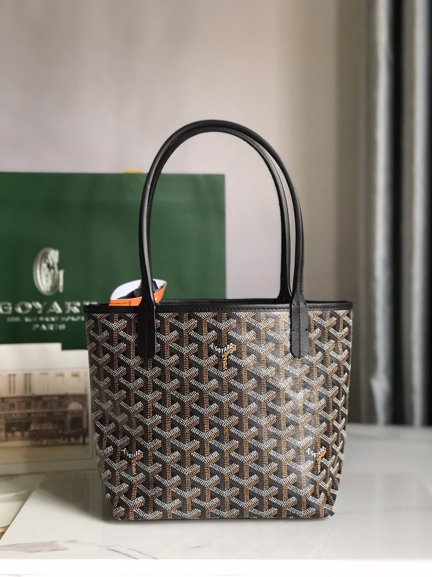 Goyard Black Anjou Mini Bag Black Women's Handbag |