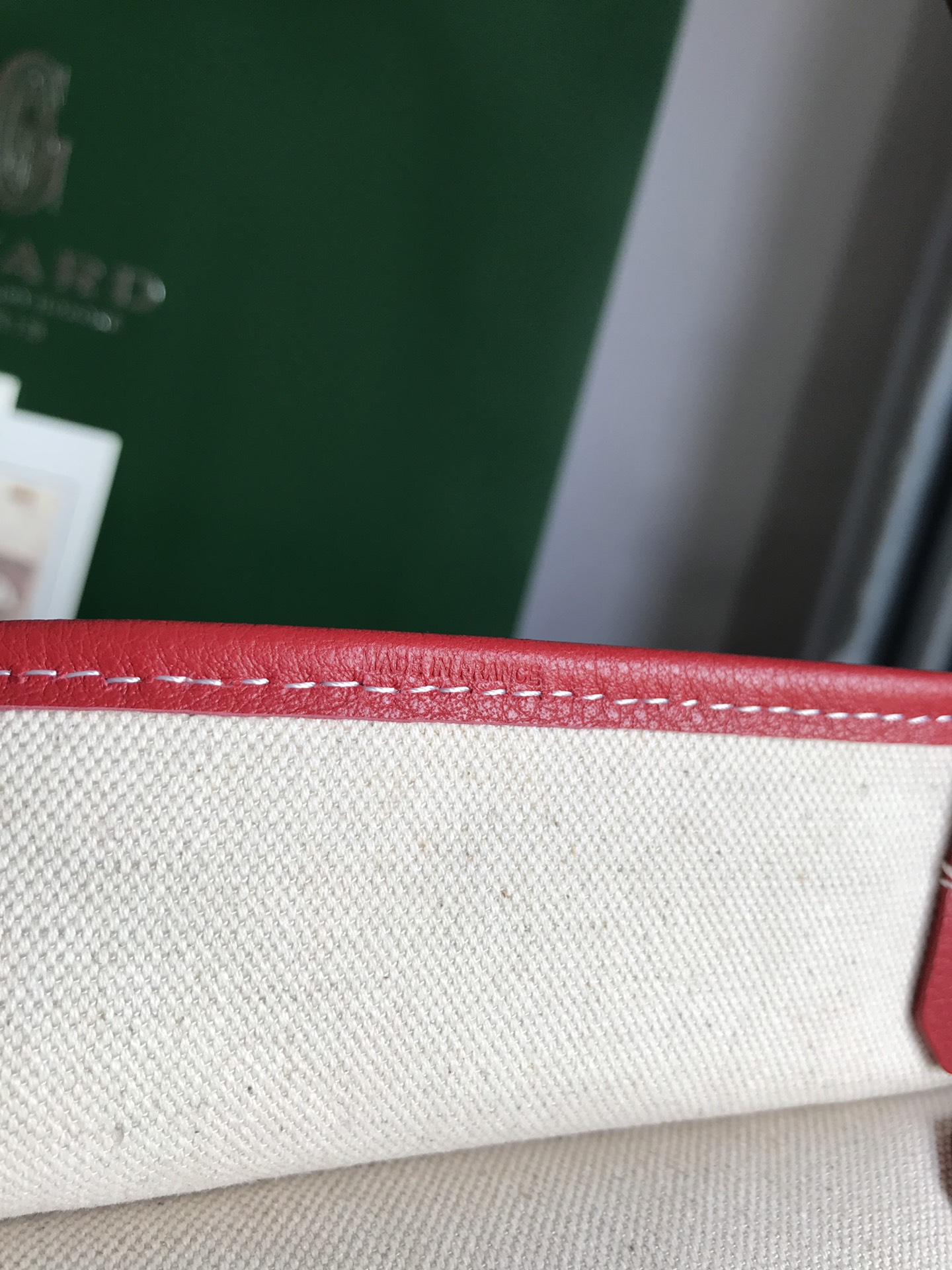GOYARD Goyardine Reversible Mini Anjou Red 1674987