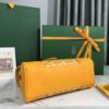 Goyard Yellow Chevron Print Coated Canvas Mini Saigon Bag
