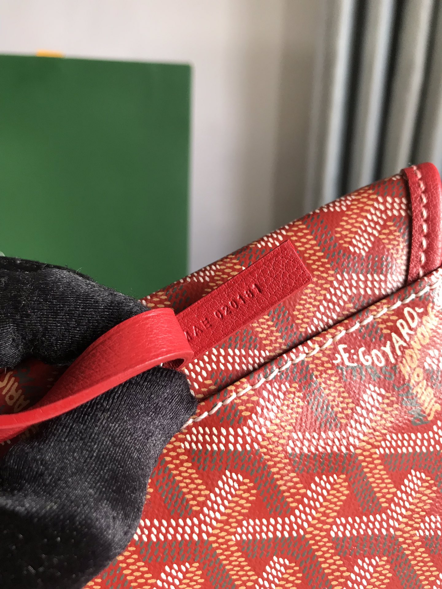 GOYARD Goyardine Reversible Mini Anjou Red 1674987