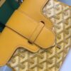 Goyard Yellow Chevron Print Coated Canvas Mini Saigon Bag