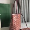 Goyard Goyardine Burgundy Anjou Mini Tote Bag Silver ...