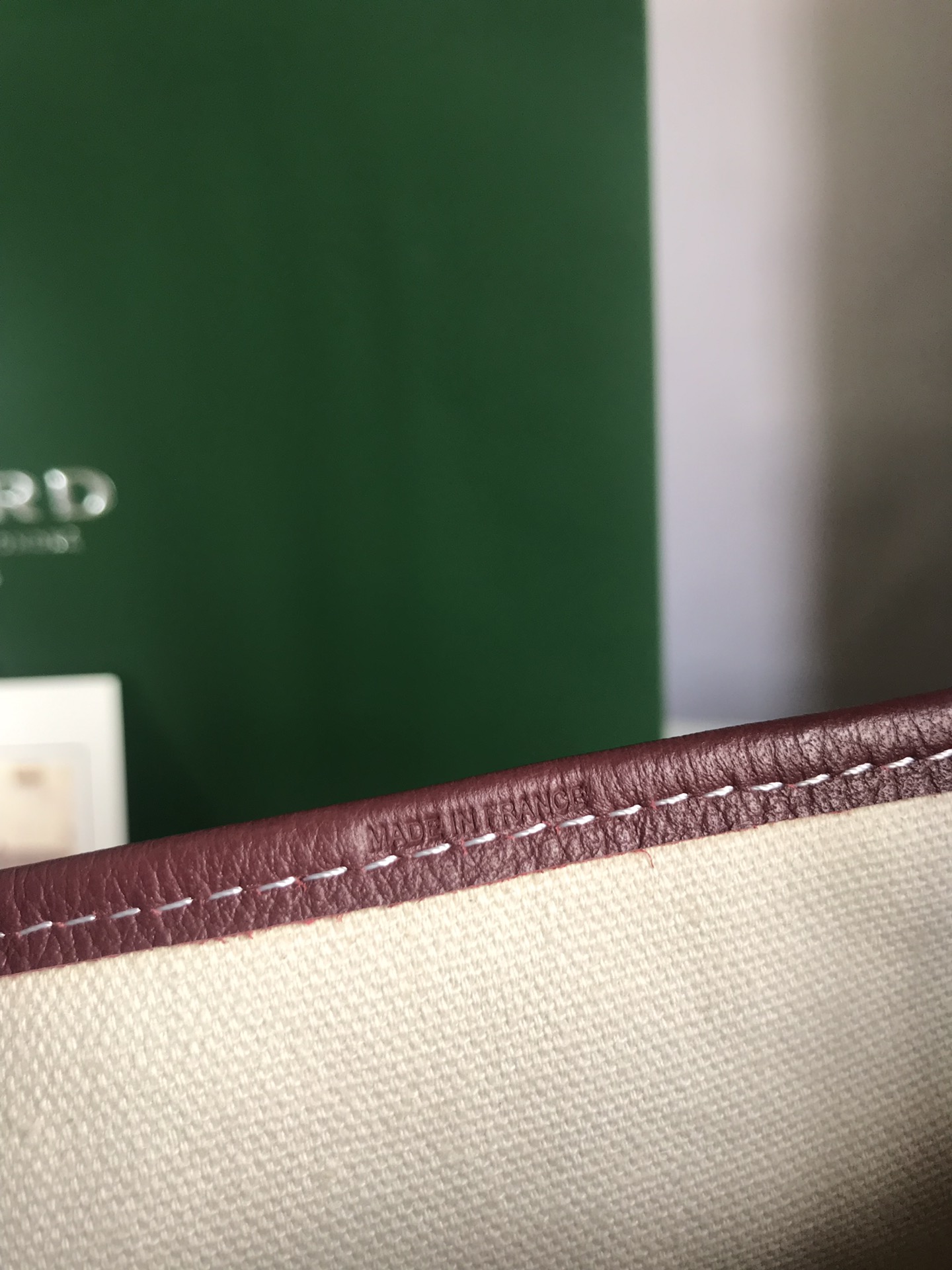 Goyard Goyardine Burgundy Anjou Mini Tote Bag Silver ...