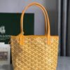 Goyard Yellow Mini Reversible Anjou Tote Bag Cloth Cloth