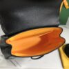 Goyard Saigon Top Handle Bag Canvas Calfskin Black SHW