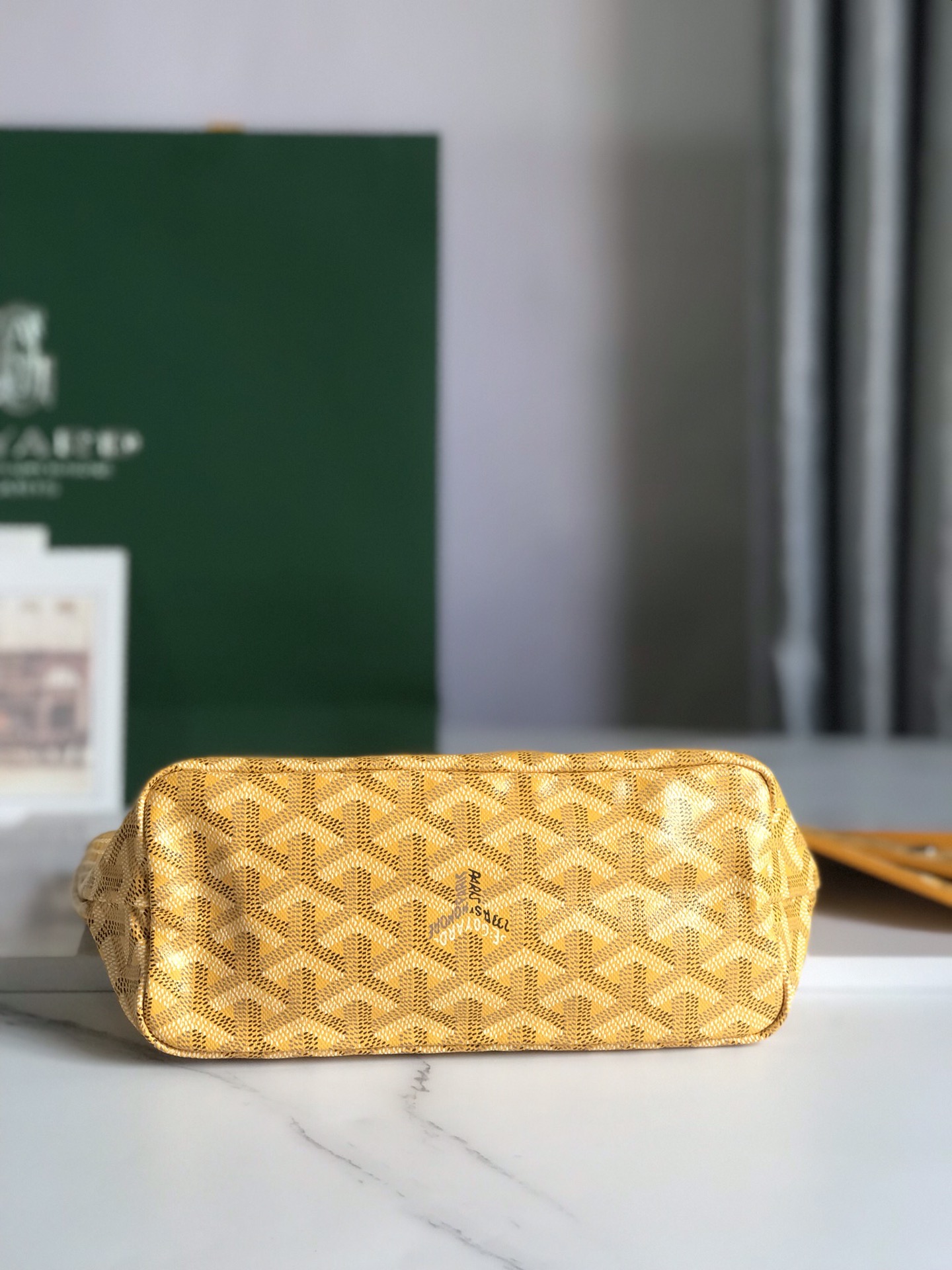 Goyard Yellow Mini Reversible Anjou Tote Bag Cloth Cloth