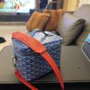 GOYARD Goyardine Muse Vanity Case blue