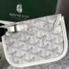 Goyard White Mini Goyardine Reversible Anjou Leather Cloth