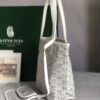 Goyard White Mini Goyardine Reversible Anjou Leather Cloth