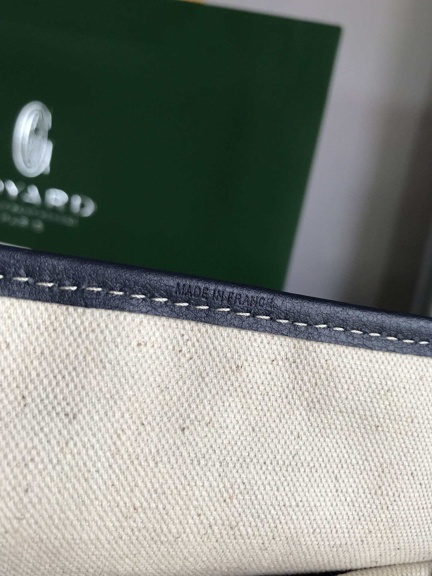 GOYARD Goyardine Reversible Mini Anjou Navy 1640367