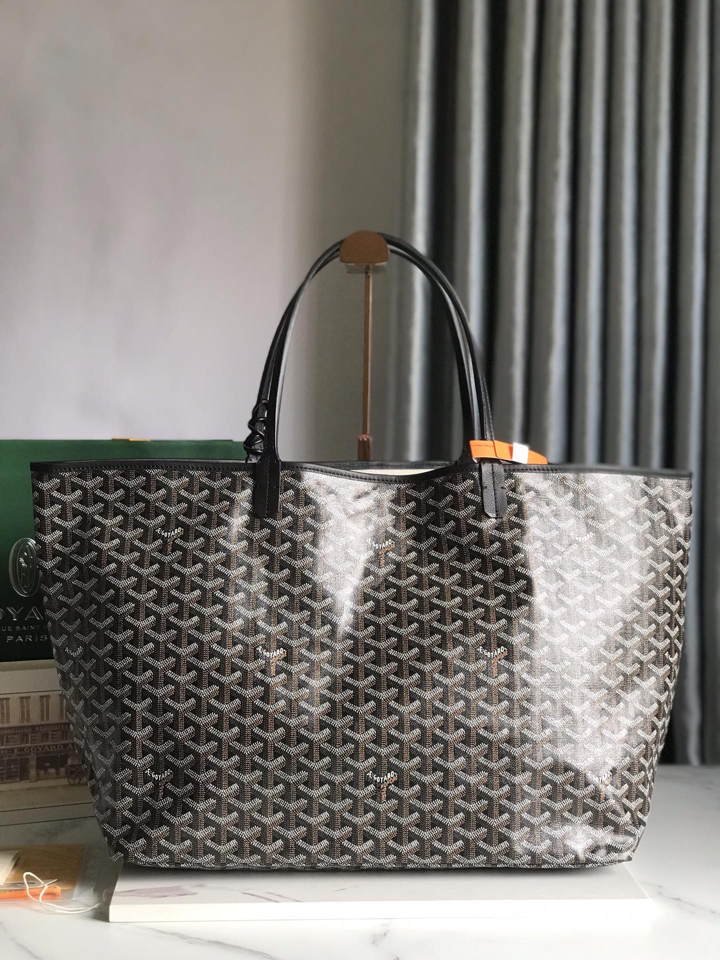 Goyard Black Goyardine Canvas French Bulldog Saint Louis GM | eBay