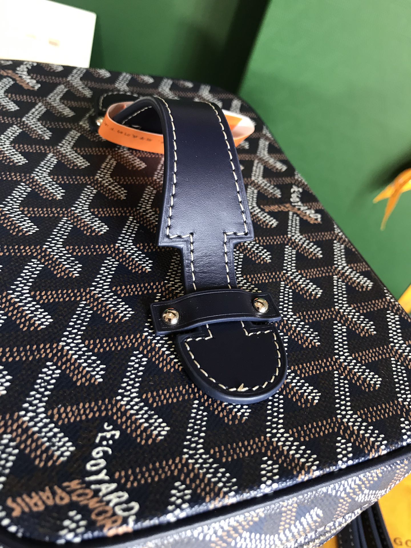 GOYARD Goyardine Muse Vanity Case blue navy