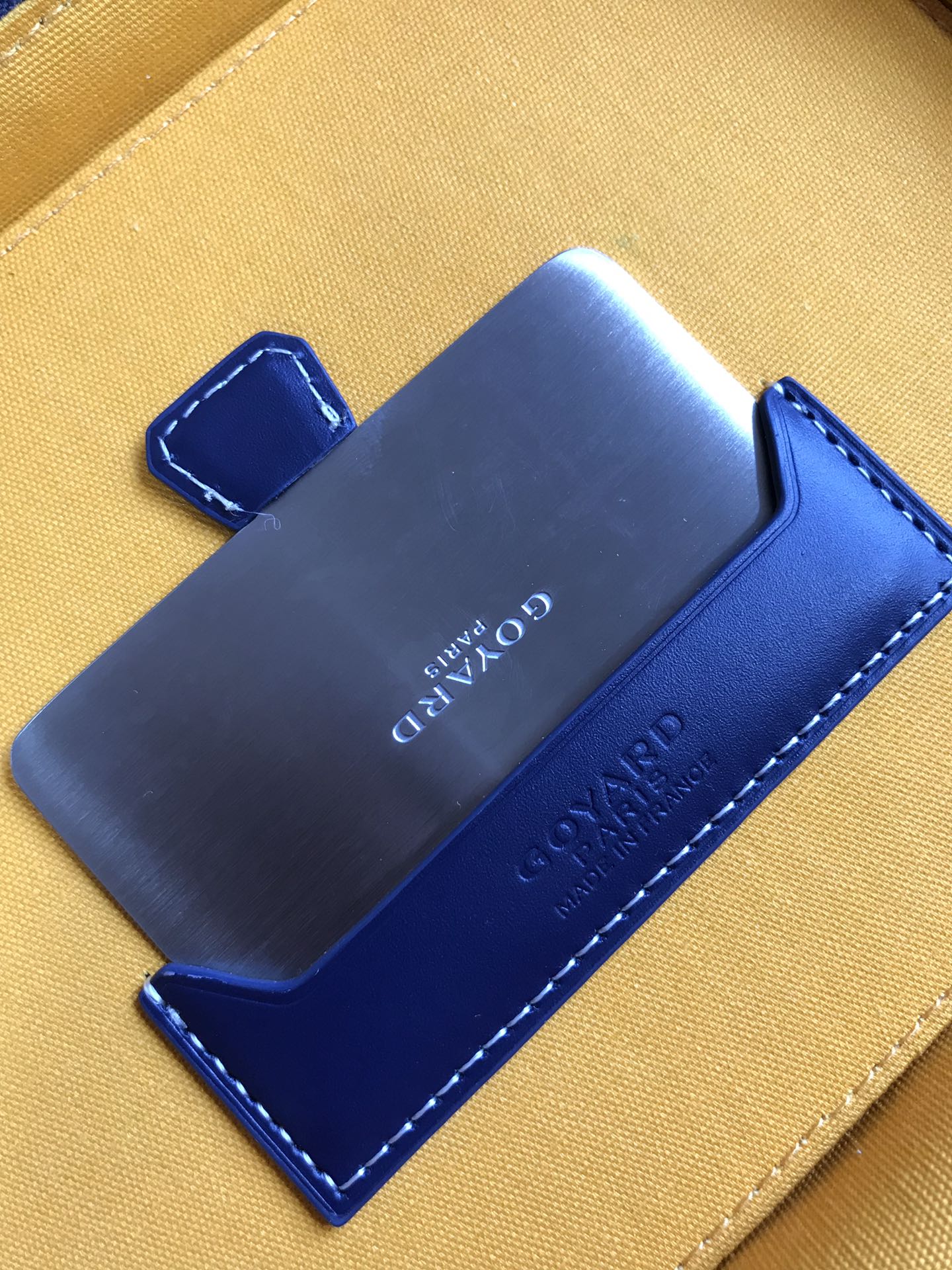 GOYARD Goyardine Muse Vanity Case blue navy
