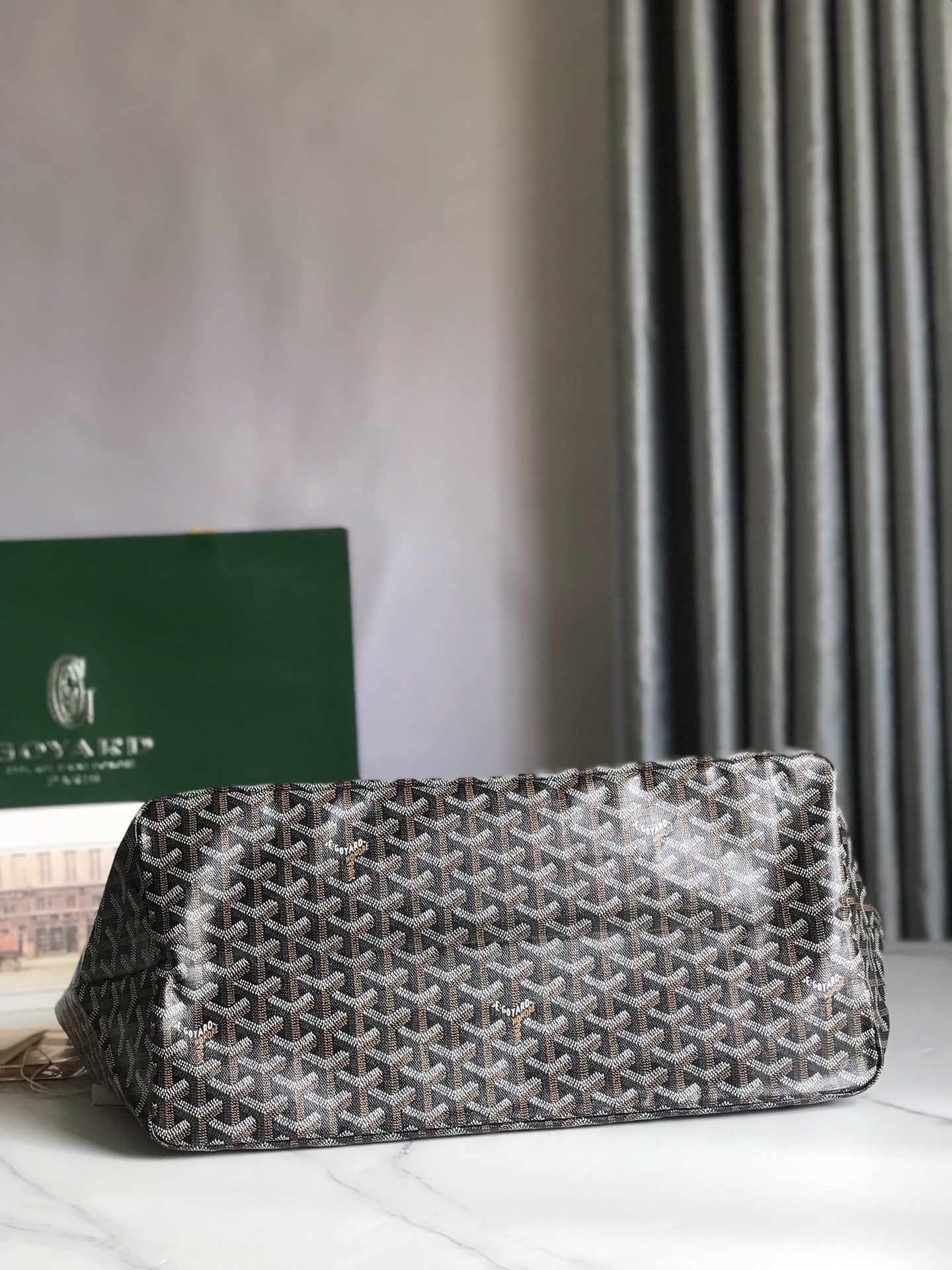 Goyard Black Goyardine Canvas French Bulldog Saint Louis GM | eBay
