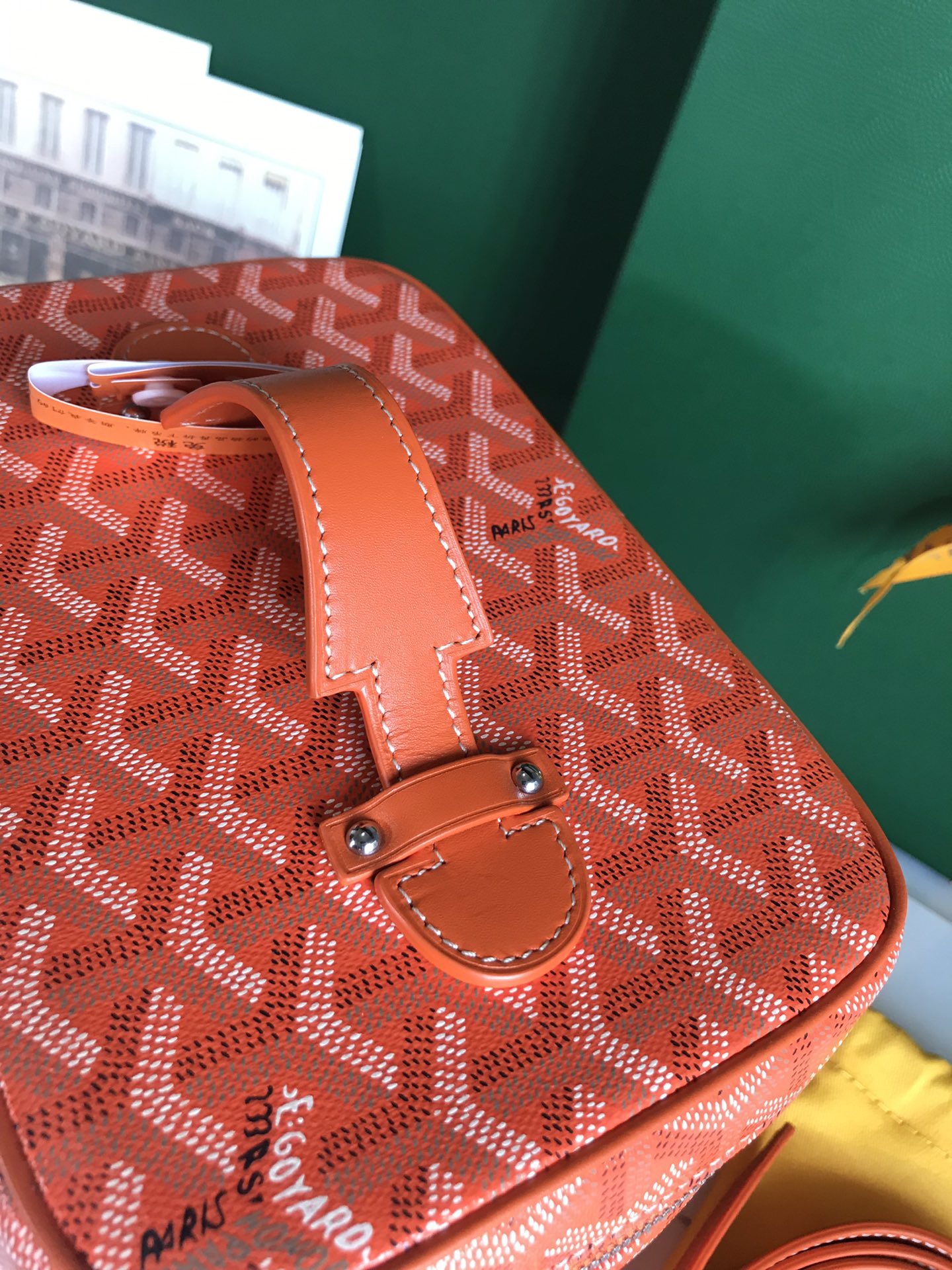 GOYARD Goyardine Muse Vanity Case orange