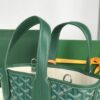 Goyard Goyardine Belharra PM Coral Tote Palladium bag green