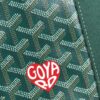Goyard Goyardine Belharra PM Coral Tote Palladium bag green