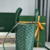 Goyard Goyardine Belharra PM Coral Tote Palladium bag green
