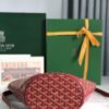 Goyard Goyardine Belharra PM Coral Tote Palladium bag red