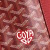Goyard Goyardine Belharra PM Coral Tote Palladium bag red