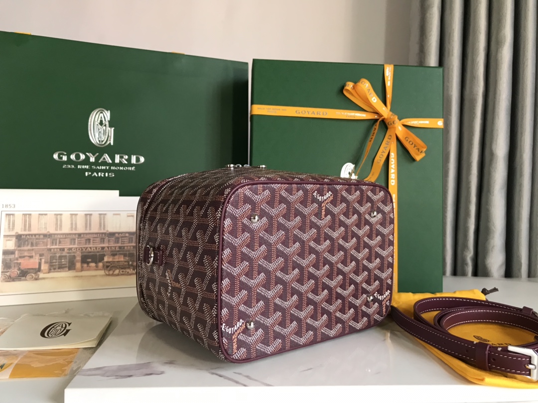Goyard Muse Vanity Case Burgundy