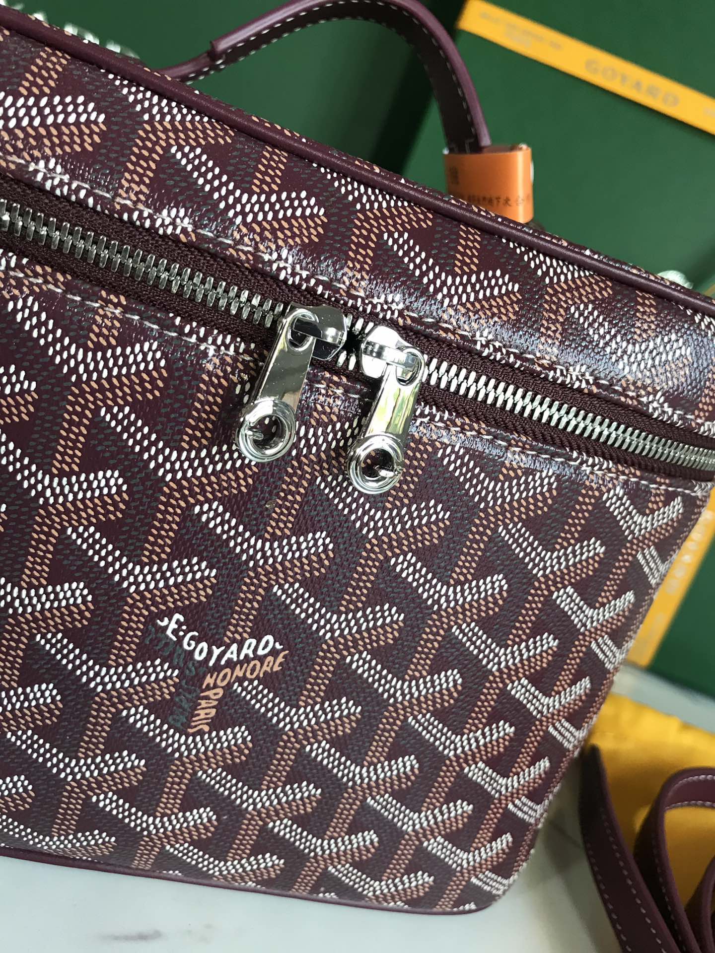 Goyard Muse Vanity Case Burgundy