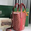 Goyard Goyardine Belharra PM Coral Tote Palladium bag red