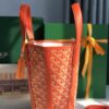 Goyard Goyardine Belharra PM Coral Tote Palladium bag orange