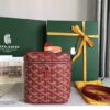 Goyard Red Goyardine Muse Vanity Case Cloth Cloth