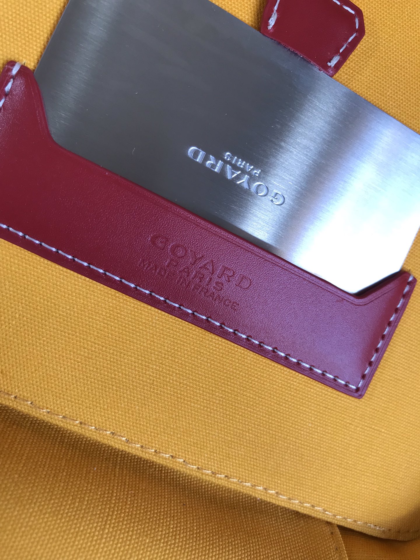 Goyard Red Goyardine Muse Vanity Case Cloth Cloth
