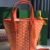 Goyard Goyardine Belharra PM Coral Tote Palladium bag orange